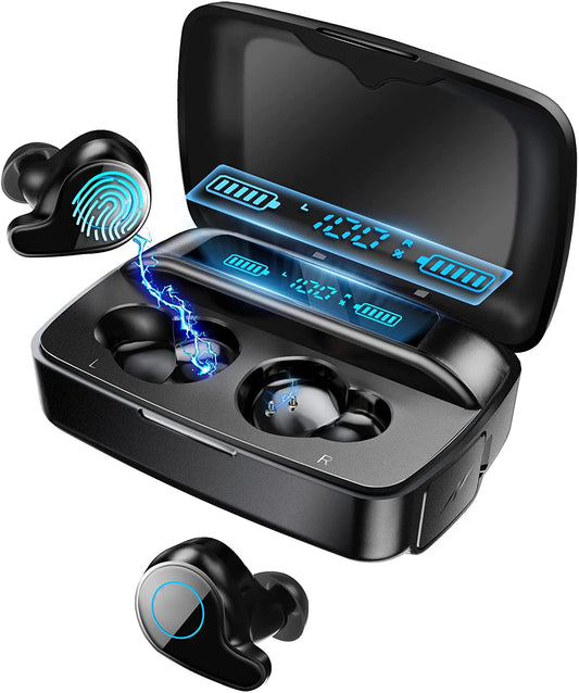 Ecouteur Bluetooth Sans Fil Oreillette Sport Etanche Tactil Autonomie Totale 156h