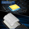Lampadaire Solaire Exterieur, lumière solaire extérieure Crépuscule à l'Aube IP68 éclairage 6500K inondé LED étanche Projecteur Solaire Puissant pour Rue, Garage, Parking
