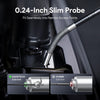Endoscope 210° Bidirectionnelle Camera Endoscopique 5" HD 1080P Sonde 6.2mm 6 LED Luminosité Réglable Angle 78° Carte 32Go Flexible 1.5m IP67 Pour Inspection Auto Egouts Plomberie