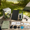 Caméra 4G avec Carte SIM Solaire Magnétique sans Fil Extérieur 2K Camera avec 3W Panneau Solaire 6000mAh Batterie, PIR Humaine Détection pour Camping-cars et Stationnement Temporaire