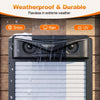 Porte Poulailler Automatique Solaire avec Contrôleur Étanche, Minuterie, Fonction Anti-pincement, Détection de Mouvement 120°