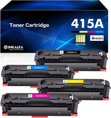 Pack x4 Toner COMPATIBLES 415X 415A Color Laserjet Pro MFP M479fdw M479fnw M479fdn M479dw