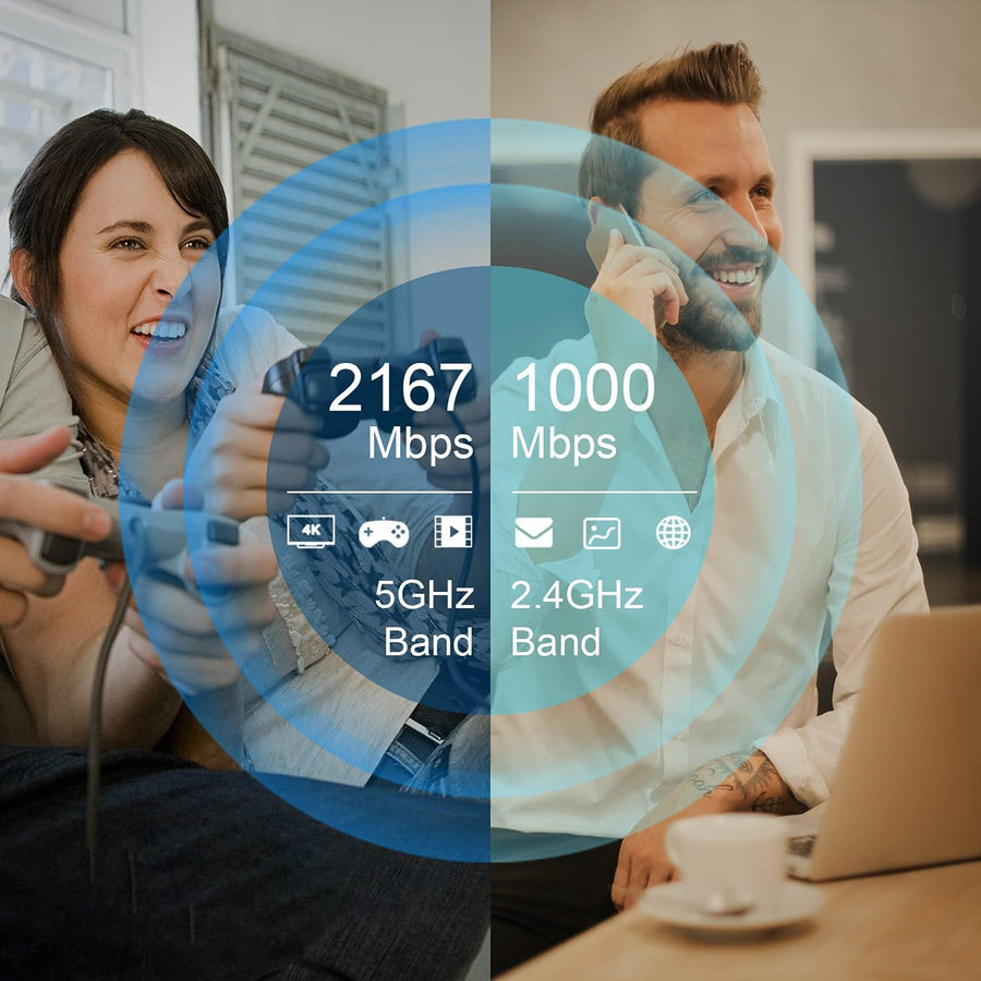 AC3200 Routeur Internet sans fil double bande, 4 ports Fast Ethernet 100/1000 Mbit/s, prend en charge Wi-Fi invité, contrôle parental, QoS, technologie Beamforming