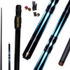 Queue de Billard Professionnel en Fibre de Carbone 145 cm, tête de 10,5 mm, 3/4 de Petite tête