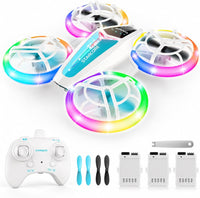 Drone avec double module lumineux (Bleu et Blanc Nebuleux)