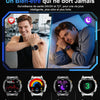 Montre Connectée Homme avec 1.62'' AMOLED Écran/LED Lampe/730mAh Batterie,Smartwatch Homme avec 100+ Modes Sportifs,24/7 Moniteur de Fréquence Cardiaque et Sommeil pour Android iOS