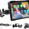 Écran Carplay Moto 7" sans Fil pour CarPlay et Android Auto avec Détection de la Pression des Pneus, IPX67 étanche, Double Bluetooth, Réglage Automatique de la Luminosité, GPS