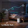 Déshumidificateur 12L/24H Idéal pour 18-24 m² (45-60 m³). Avec écran tactile, ventilation réglable, silencieux 42 dB, tuyau de vidange de 1 M