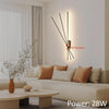 Lot de x2 Appliques Murale LED avec Télécommande Noir - 100 cm, 28 W, 3000 K-6000 K, avec Fonctions de Variation d'Intensité et de Minuterie