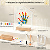 Kit d'empreintes de main avec veilleuse LED, empreinte de pied de bébé avec Empreinte de main pour couples et familles, kit d'empreintes de pattes de chien et chat, souvenir à faire soi-même