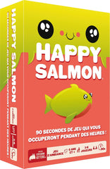 Asmodee - HAPPY SALMON - Jeu de Société d'Ambiance pour Adultes & Enfants dès 6 Ans - Jeu de Cartes Rapide & Drôle avec Gestes & Bruits - 3 à 8 Joueurs