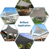 Voile d'Ombrage Carrée 2x2m Water Résistant Bloque 95% des UV Corde Jardin Terrasse GRIS