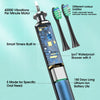 Brosse A Dents Electrique Base Brosse A Dents x6 Brosse Rechargeable Minuterie 5 Modes NOIR
