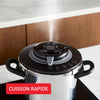 SEB Clipso+ CHEF 10L Cocotte-minute, 7-10 convives, Induction, 4programmes cuisson, Ouverture et fermeture du couvercle d'une seule main, P4551500
