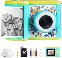 Appareil Photo Instantané Enfant - Caméra Écran IPS 2,4
