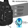 Sac à Dos d'hydratation 18L avec Poche d'hydratation 3L, Grand Sac de Rangement Daypack  Pour Vélo Course