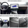 Heads Up Dispaly for Tesla Model Y 2019-2024 & Model 3 2017-2023 9.66" Screen - Upgraded No AC Vent Block Design, Wireless CarPlay Android Auto, Blind Spot Alert