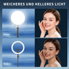 Lumière vidéo LED avec support pour téléphone portable, lampe vidéo avec 3 modes de couleur et 5 niveaux de luminosité, lumière clé alimentée par USB pour vidéoconférences