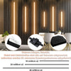Lumière Ruban LED pour Panneau Acoustique Bois，38cm*2+60cm*4 - 6 Pièces Encastré WiFi LED Panneau Acoustique Bande Blanc Chaud avec Alexa, Autocollante pour Panneaux Acoustiques, Cuisine