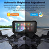 Écran CarPlay de moto 6,25", sans fil, CarPlay & Android Auto, navigation GPS pour moto, prise en charge double Bluetooth, télécommande, Siri, G00gle Assistant