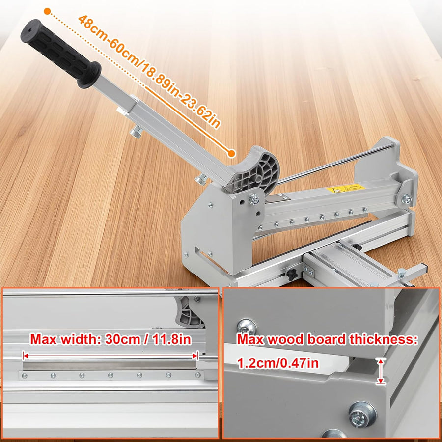 Coupe-Sol Stratifié 300 mm, Presse coupante pour stratifié et vinyle, outil de découpe de sol pour LVT, LVP, WPC, SPC, PVC et parquet