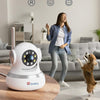 Ctronics 4K Caméra Intérieure, 5G/2,4Hz Wi-FI, Suivi Automatique, Vision Nocturne Couleur, Alarme Sonore et Lumineuse, 8 Positions Préconfigurées, App & PC, Cloud/256GB TF/FTP