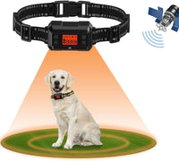 Clôture GPS sans Fil pour Chiens, pour Grands Espaces Ouverts et Utilisation en Extérieur, Étanche Précise Électrique Système Clôture Collier avec la Nouvelle Puce Signal GPS, Rayon 30-916m