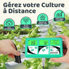 Moniteur pH EC TDS pour Hydroponie, 7 en 1 pH EC PPM CF Température Testeur D'humidité De L'air Pour L'aéroponie, Contrôler La Conductivité pH De La Solution Nutritive Hydroponique