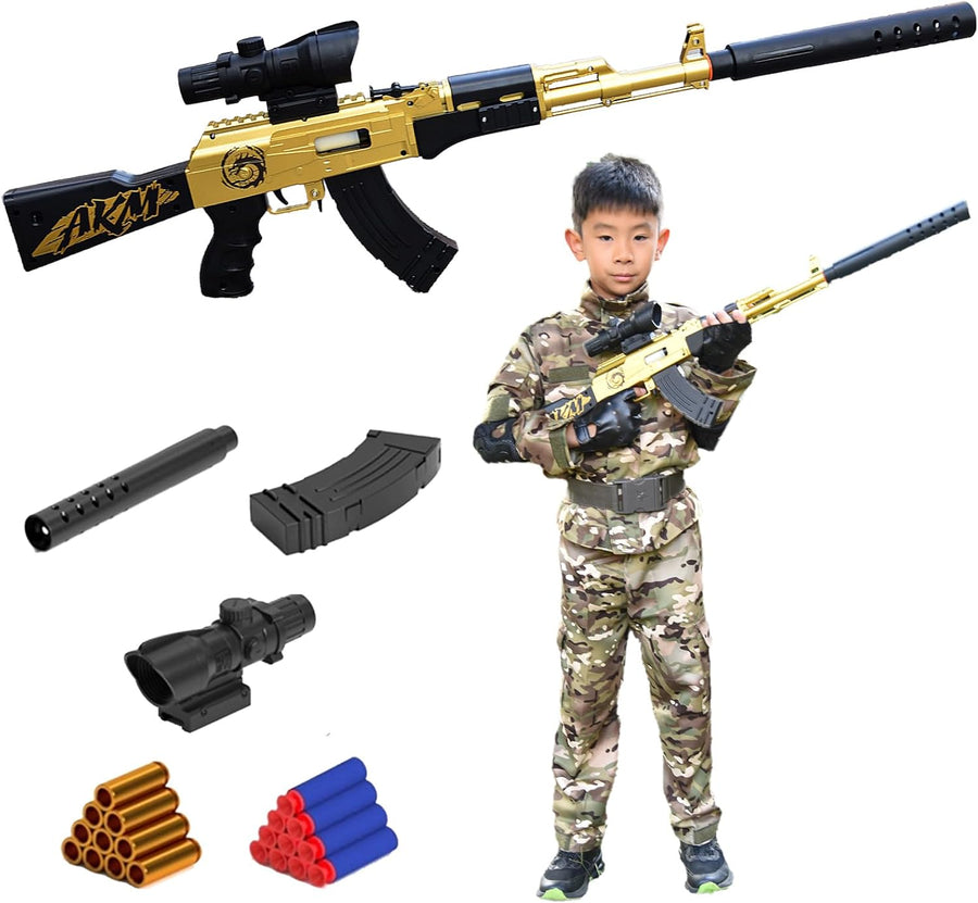 Jouet Pistolet à tête souple pour enfants | Modélisme amovible | Avec 5 munitions à tête douce | Revolver jouet sûr au design réaliste DORE