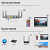 WAVLINK N300 Routeur 4G LTE avec Chipset Qualcomm - Routeur Mobile Haut Débit jusqu'à 150Mbps, WiFi 300Mbps, Slot Carte SIM, 4 Antennes 5dBi, Installation Facile, Compatible Tous Opérateurs