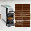 Machine à café à capsules, machine à café à capsules 4 en 1 pour Nes Original/D*G/A MODO MIO et café moulu, 7 niveaux de quantité d'eau