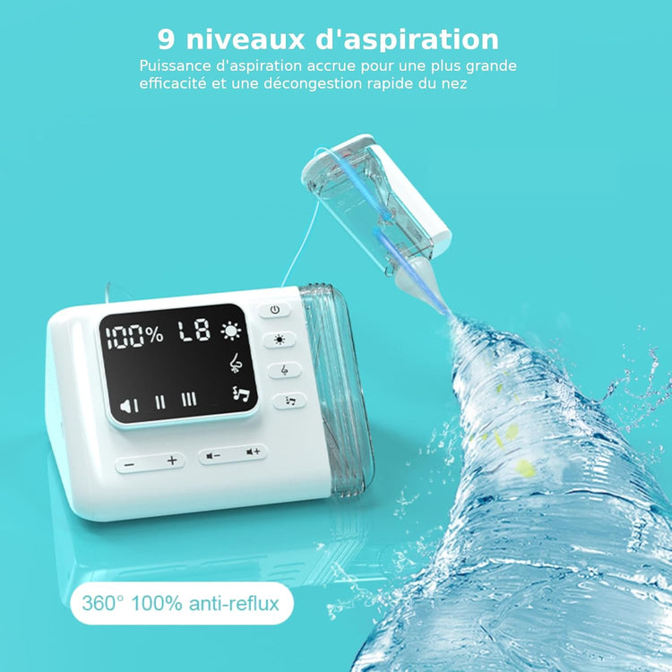 Mouche Bébé Electrique Rechargeable Aspiration 9 Niveaux