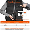 Veste Chauffante Homme Femme Taille XL Gilet Chauffant avec 3 Niveaux de Chauffage, 10 Zones de Chauffage, Gilet Chaud Lavable pour Hiver Moto Randonnée Ski, (Sans banque d'alimentation)