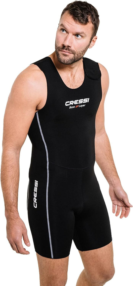 Sous-Combinaison Néoprène 2,5mm CRESSI Apnée Plongée Natation Confortable Protection Thermique Léger Pratique Taille M NOIR