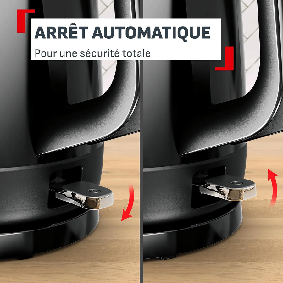 Tefal Express, Bouilloire électrique, Ébullition rapide Puissance 2400 W , Arrêt automatique , Indicateur 1 tasse , Facile à nettoyer