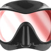 Cressi F1 Mask Black Blue Lenses Masque de Plongée sans Cadre Unisex-Adult, Noir/Oculaire Bleu Ultravision, Taille Unique