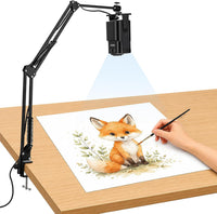 Projecteur de dessin 720P HD avec télécommande, projecteur de dessin pour artiste, projecteur de croquis portable avec WiFi & correction trapézoïdale automatique, surface de projection réglable