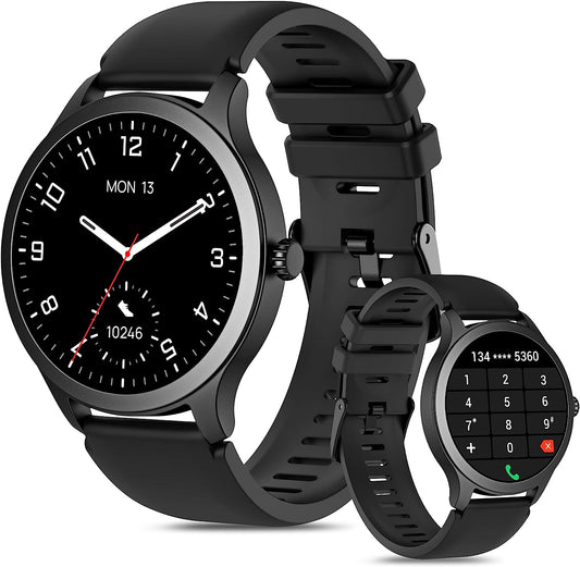 Montre Connectée Bluetooth Ecran 1,32 Pouces Montre Intelligente Etanche IP68 Mode Sportif ROSE