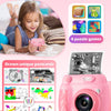Appareil Photo Instantané Enfant – Cadeau Noël & Anniversaire pour Garçons Filles 3-10 Ans, Jouet Éducatif avec Vidéo 1080P, 20MP, 3 Rouleaux Papier & Carte Mémoire 32GB