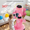 Sac de frappe rotatif à 360 ° pour enfants, plus grands sacs de frappe de 64 pouces, avec gants, pompe à main et 6 cibles, jouet de boxe gonflable ROSE
