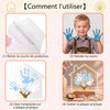 Kit d'empreintes de main avec veilleuse LED, empreinte de pied de bébé avec Empreinte de main pour couples et familles, kit d'empreintes de pattes de chien et chat, souvenir à faire soi-même