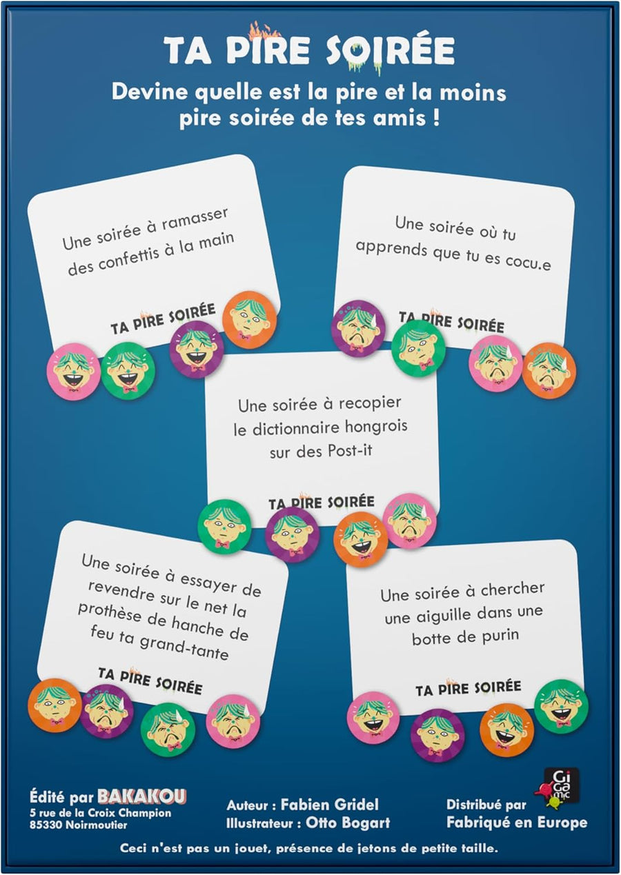 TA Pire SOIRÉE - Jeu d'ambiance - Découvre La Pire Soirée de tes Amis ! Fun et Hilarant ! Fous rires garantis !