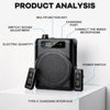 Amplificateur de Voix sans Fil, Portable amplificateur de Voix, Mini amplificateur Vocal avec 2 Microphones à Revers, Amplificateur Vocal