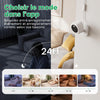 Caméra Intérieure Magnétique 3MP 2K, Vision Nocturne Couleur 0,01 Lux Caméra Intérieure Wi‑Fi, Détection Mouvement Humain, Audio Bidirectionnel, Étanche IP65, Compatible Alexa Et Google