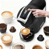 Machine à café à capsules, 5 en 1, 19 bars, multi-capsules pour Nespresso/Dolce Gusto/ESE Pads (44 mm), réservoir d'eau 1 l, 3 températures/7 quantités d'eau