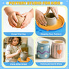 Jeux Kit Complet Tour de Potier DIY Débutants avec 4 Pâtes Auto-Durcissantes, Outils, Fournitures d’Art et Loisirs Créatifs