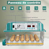 Couveuse Oeuf Automatique, Incubateur Oeuf Automatique 24-36 Oeufs avec Retournement Automatique des œufs et Ajout Automatique d'eau, Incubateur avec 4 modes d'incubation Automatiques