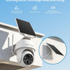Caméra de surveillance 3K extérieure avec batterie solaire 2,4 GHz WiFi