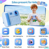 Appareil Photo Instantané Enfant,écran 2.4D Antichoc,Vidéo 1080p Appareil photo instantané MP3,batterie 1300mAh,cadeau anniversaire fêtes pour filles garçons 3-12 ans,Camera Enfant,D3