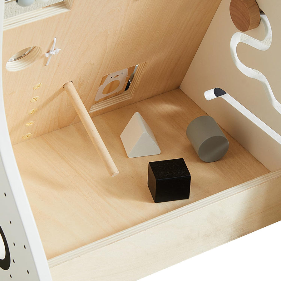 Trotteur en Bois Pour Bébé, Centre d'Activités Multiples Montessori Pour Garçons Et Filles de 12+ Mois, Jouet Éducatif à Pousser Et à Tirer